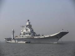 
      
      Sea warriors perform Yoga on aircraft carrier INS Vikramaditya
      
      