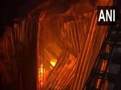 
      
      Fire under control at wooden material factory in Delhi's Nilothi
      
      
