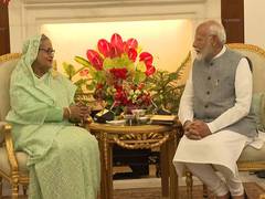 
      
      PM Modi holds bilateral talks with Bangladeshi counterpart Hasina
      
      
