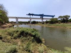 
      
      Bridge on Dhadhar River for Bullet Train Project completed
      
      