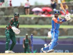 
      
      Hardik Pandya's unbeaten fifty guides Ind to 196/5  against Ban 
      
      