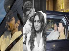 
      
      Aditi-Siddharth, Aayush-Arpita snapped at Sonakshi’s residence 
      
      