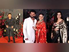 
      
      Celebs at Sonakshi Sinha-Zaheer Iqbal 's wedding reception
      
      