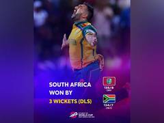
      
      T20 WC: South Africa defy Chase's heroics, move to semis
      
      