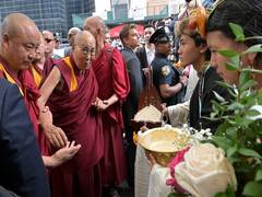 
      
      Tibetan spiritual leader Dalai Lama arrives in New York
      
      