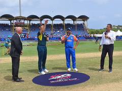 
      
      T20 WC: Australia win toss, put India to bat in must-win game
      
      