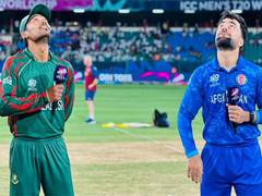 
      
      T20 WC: Afghanistan win toss, decide to bat against Bangladesh
      
      