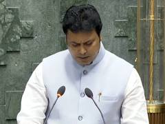 
      
      BJP MP Biplab Kumar Deb takes oath as member of 18th Lok Sabha
      
      