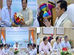 
      
      Union Minister Sonowal reviews IWAI projects
      
      