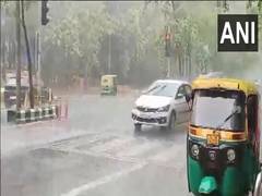 
      
      Rainfall in Delhi brings relief from heat for residents
      
      