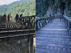 
      
      Indian Army constructs 70-feet Bailey Bridge in Sikkim
      
      