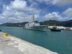 
      
      Seychelles: INS Sunayana enters Port Victoria 
      
      