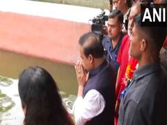 
      
      Assam CM offer prayers at Guwahati's Kamakhya temple
      
      