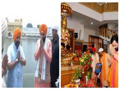 
      
      Haryana CM visits Golden Temple, Ram Tirth Mandir in Amritsar
      
      