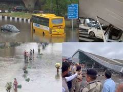 
      
      Heavy downpours in Delhi-NCR cause waterlogging, traffic crawls 
      
      