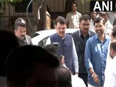 
      
      Fadnavis arrives at BJP office to attend core committee meeting
      
      