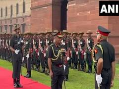 
      
      Outgoing Army Chief Gen Manoj Pande accorded with Guard of Honour
      
      
