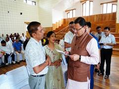 
      
      Uttarakhand CM Dhami attends to grievances of people
      
      