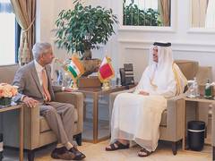 
      
      Doha: Jaishankar meets Qatar PM, discusses strengthing of ties
      
      