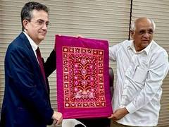 
      
      French envoy Dr Thierry Mathou meets Gujarat CM Bhupendra Patel
      
      