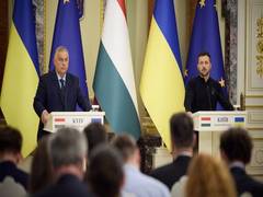 
      
      Hungarian PM makes his first trip to Kyiv since Russia's invasion
      
      