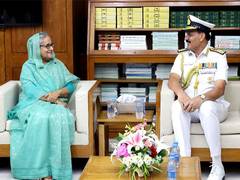 
      
      Indian Navy Chief calls on Bangladesh PM Sheikh Hasina in Dhaka
      
      