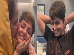 
      
      Hina's mom gets emotional as actor chops off her hair
      
      