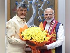 
      
      Andhra Pradesh CM Chandrababu Naidu meets PM Modi
      
      