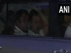 
      
      Rahul Gandhi leaves for Hathras
      
      