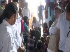 
      
      Congress MP Rahul Gandhi meets kin of Hathras stampede victims
      
      