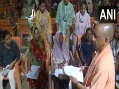 
      
      Uttar Pradesh CM Yogi Adityanath holds Janata Darshan 
      
      