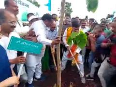 
      
      MP CM plants sapling as part of Ek Ped Maa Ke Naam camp in Ujjain
      
      