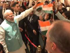 
      
      PM Modi receives warm welcome from members of Indian diaspora
      
      