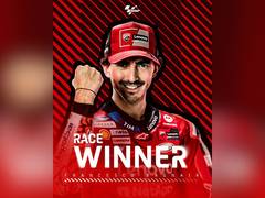 
      
      Bagnaia storms to shock victory in Germany
      
      