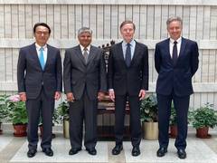 
      
      Ambassadors of Quad nations hold meeting in Beijing
      
      