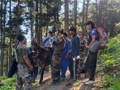 
      
      J-K: Indian Army rescues trekker from Gangbal lake area 
      
      