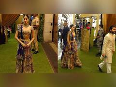 
      
      Janhvi makes stylish appearance at Ambani’s special puja ceremony
      
      