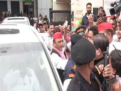
      
      Akhilesh arrives in Mumbai to attend Ambani-Merchant wedding
      
      