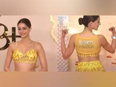 
      
      'Anant's brigade': Ananya Panday flaunts customized outfit 
      
      