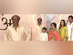 
      
      Anant-Radhika wedding: Rajinikanth snapped with family
      
      