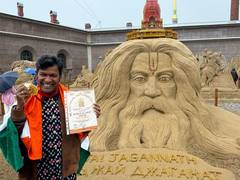 
      
      Indian embassy in Russia congratulates Sudarsan Pattnaik
      
      