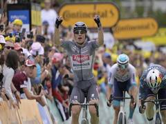 
      
      Tour de France: Philipsen edges Wout van Aert in stage 13 sprint
      
      