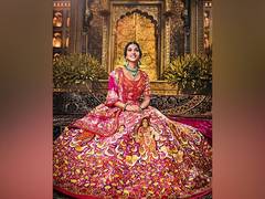 
      
      Radhika stuns in hand-painted lehenga at Aashirwad ceremony
      
      