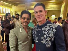 
      
      John Cena shares pic with Shah Rukh Khan
      
      
