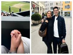 
      
      Parineeti-Raghav hold hands as they watch Wimbledon men's final 
      
      