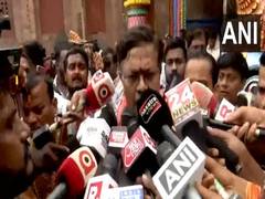 
      
      Odisha minister Prithviraj Harichandan arrives at Lokmath temple 
      
      