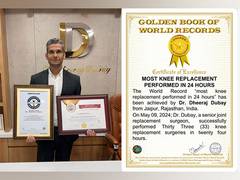 
      
      Jaipur Surgeon Shatters World Record in Joint Replacement
      
      