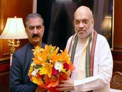 
      
      Himachal CM meets Amit Shah, urges release of Rs 9,042 crore
      
      