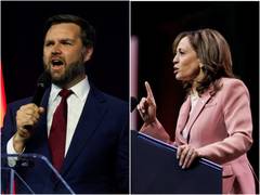 
      
      Kamala Harris criticises JD Vance’s abortion stance
      
      