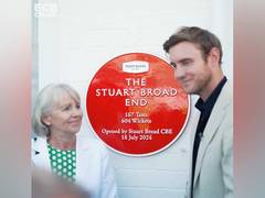 
      
      Broad unveils 'Pavilion End' named after him at Trent Bridge
      
      